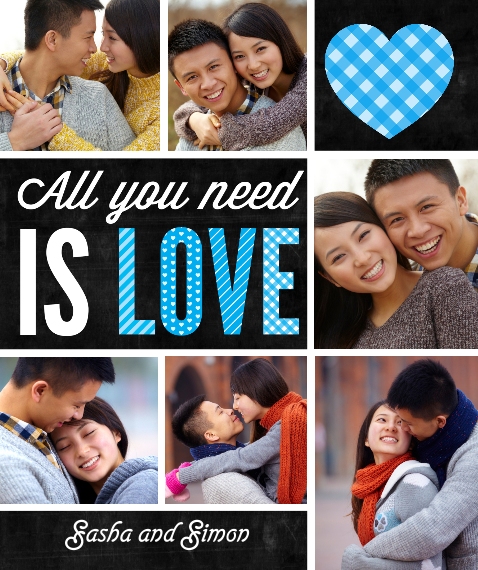 Love Plush Fleece Photo Blanket, 50x60, Gifts -All You Need is Love