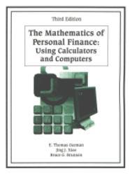 Mathematics of Personal Finance : Using a Calculator and Computer (Custom)