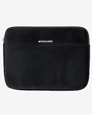 Mytagalongs Velour Laptop Sleeve Women's Black