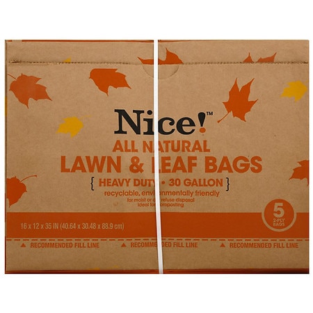 Nice! Lawn & Leaf Bags 30 gallon - 5.0 ea