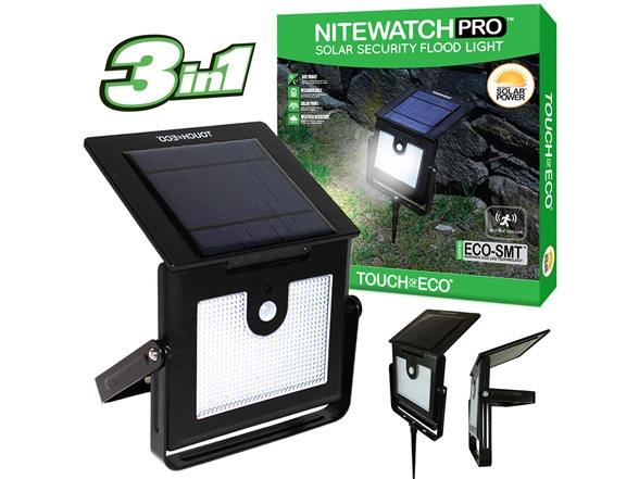 Nitewatch Pro Solar 3-in-1 Security Flood Light, Your Choice