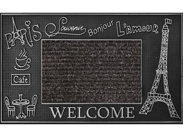 Paris Silver Door Mat