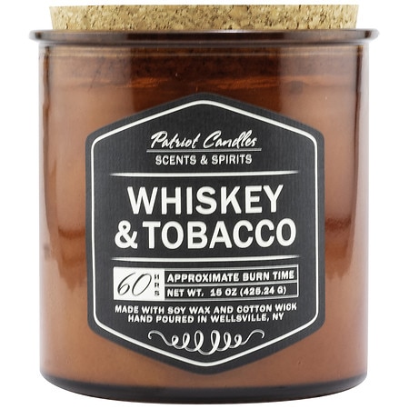 Patriot Candles Fragranced Candles Whiskey & Tobacco - 15.0 oz