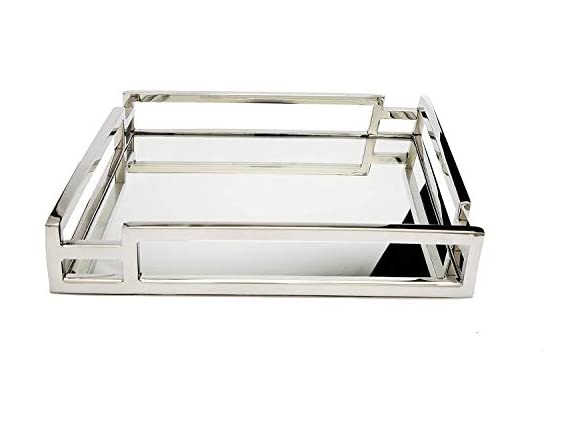 Pizzaz Rectangular Vanity Mirror Tray