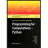 Programming for Computations - Python (Paperback)