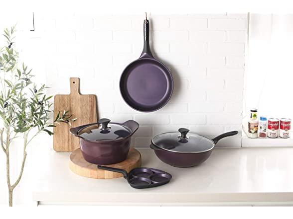 PurpleChef Easy Flip 12" Nonstick Wok Skillet Pan