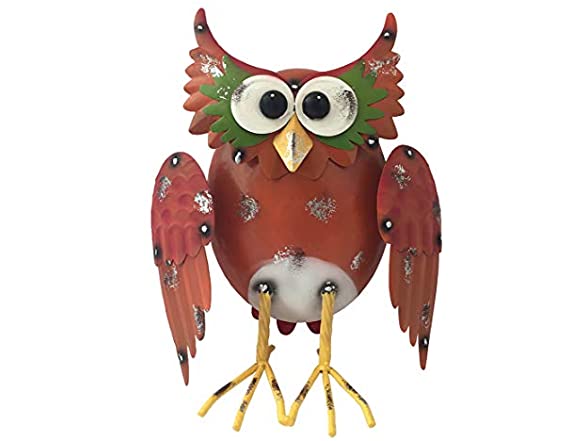 Santa's Workshop 14" Iron Brown Barn Owl