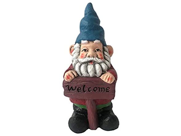 Santa's Workshop 8" Cement Welcome Gnome