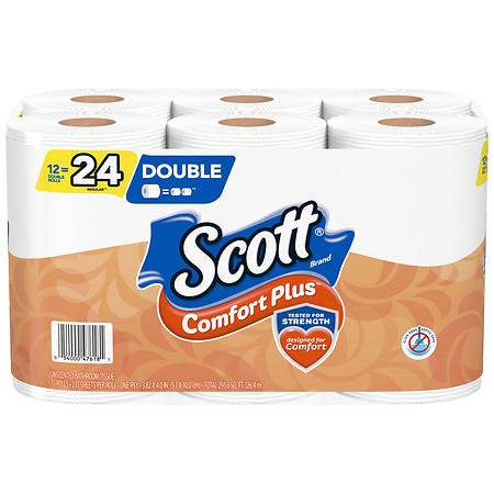 Scott Comfort Plus Double Roll Toilet Paper - 231.0 ea x 12 pack