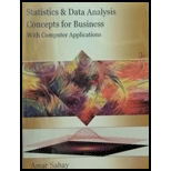 Statistics & Data Analysis Concepts for Business With Computer Applications