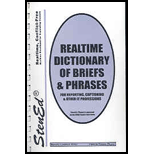 Stened Realtime Dictionary of Briefs and Phrases: Real time computer-compatible machine shorthand for expanding careers