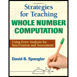 Strategies for Teaching Whole Number Computation: Using Error Analysis for Intervention and Assessment