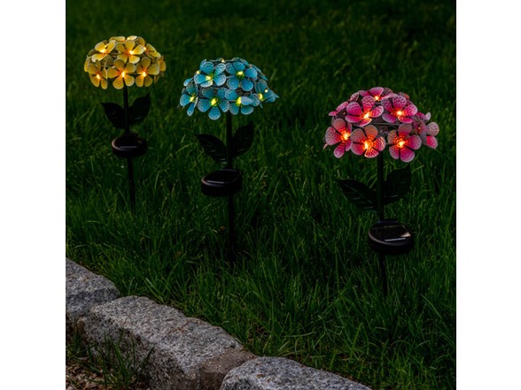 Touch of ECO Solar LED Metal Floralite