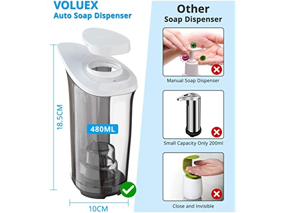 Voluex Automatic Soap Dispenser, White