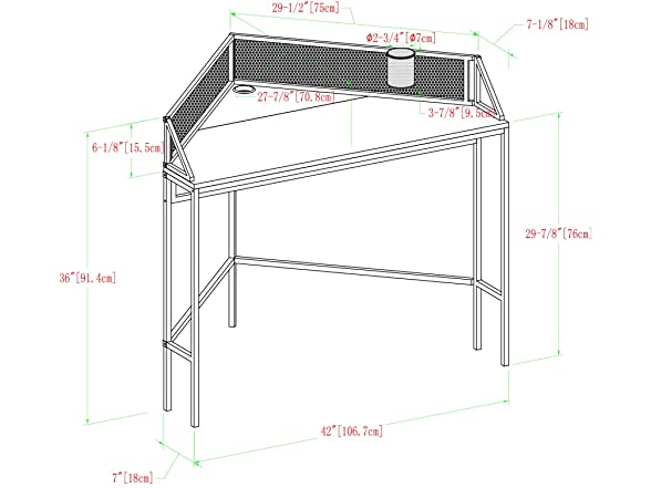 Walker Edison Industrial Corner Desk